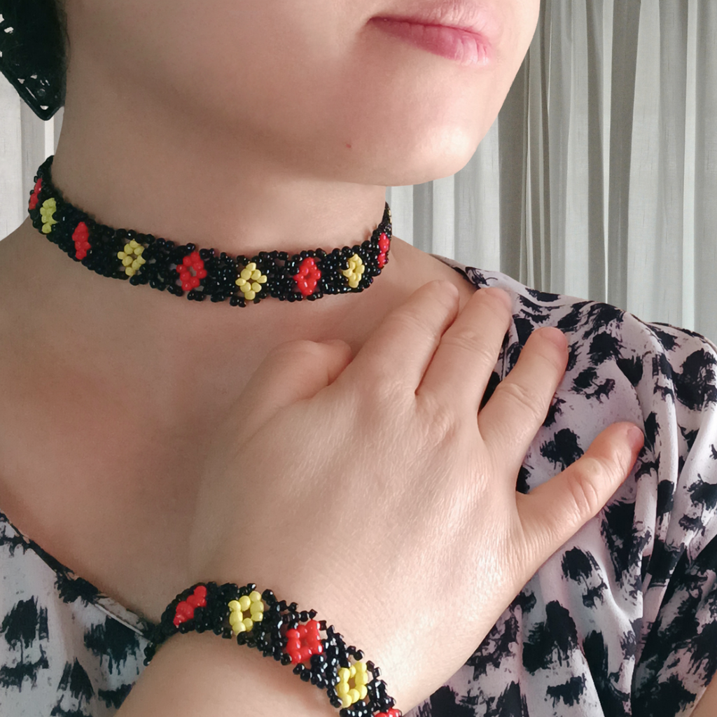 Handmade Boho Necklace | Moroccan Beaded Statement Jewelry